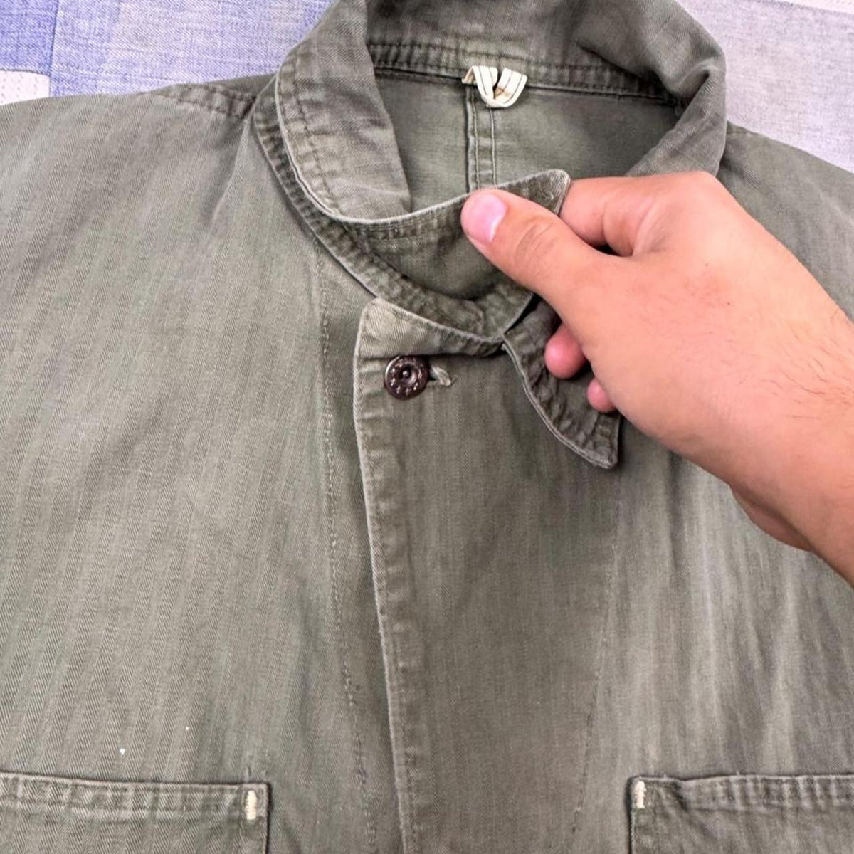 1970s HBT Cropped Military Jacket | L