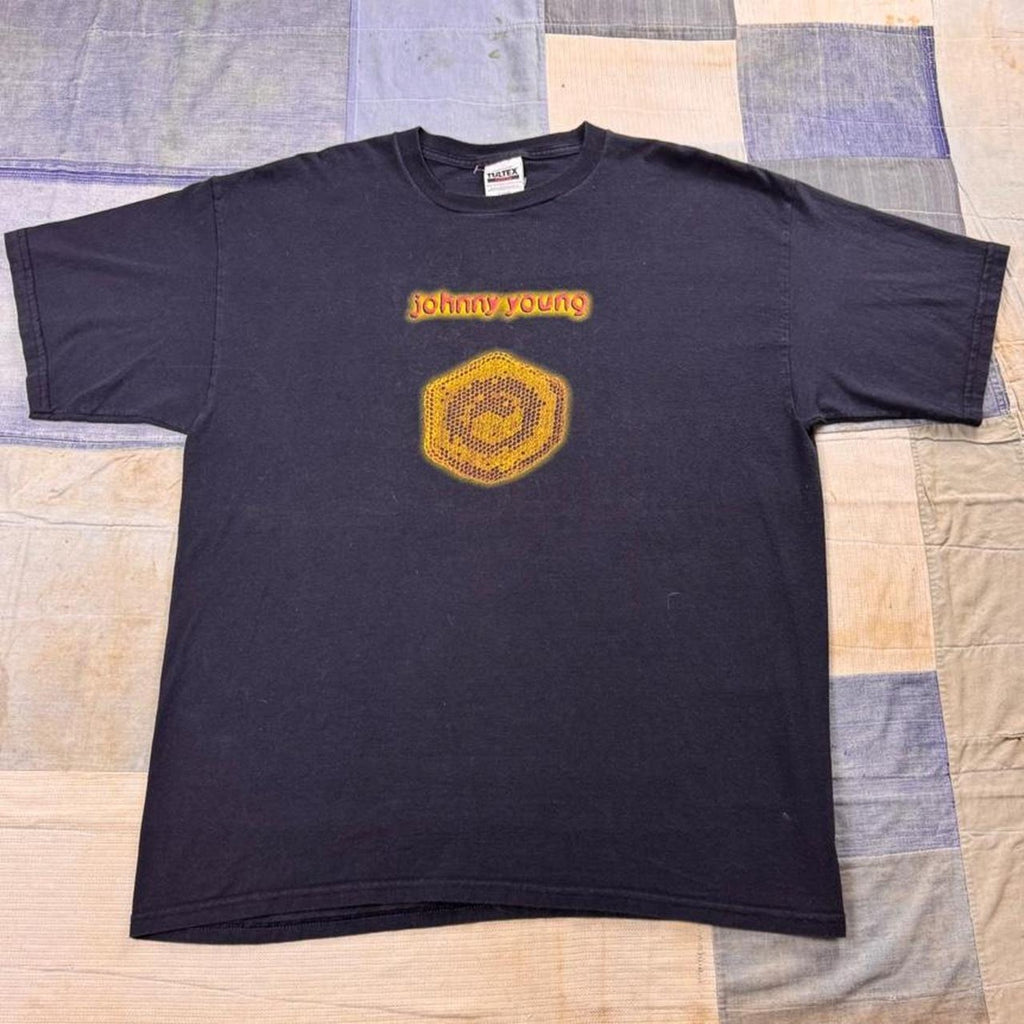 2000s Johnny Young Honeycomb Graphic Tee | XL