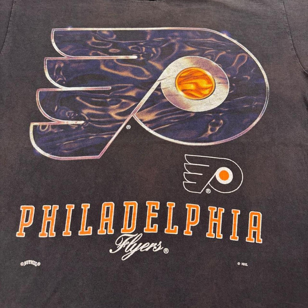 1990s Philadelphia Flyers NHL Big Logo Tee | Large