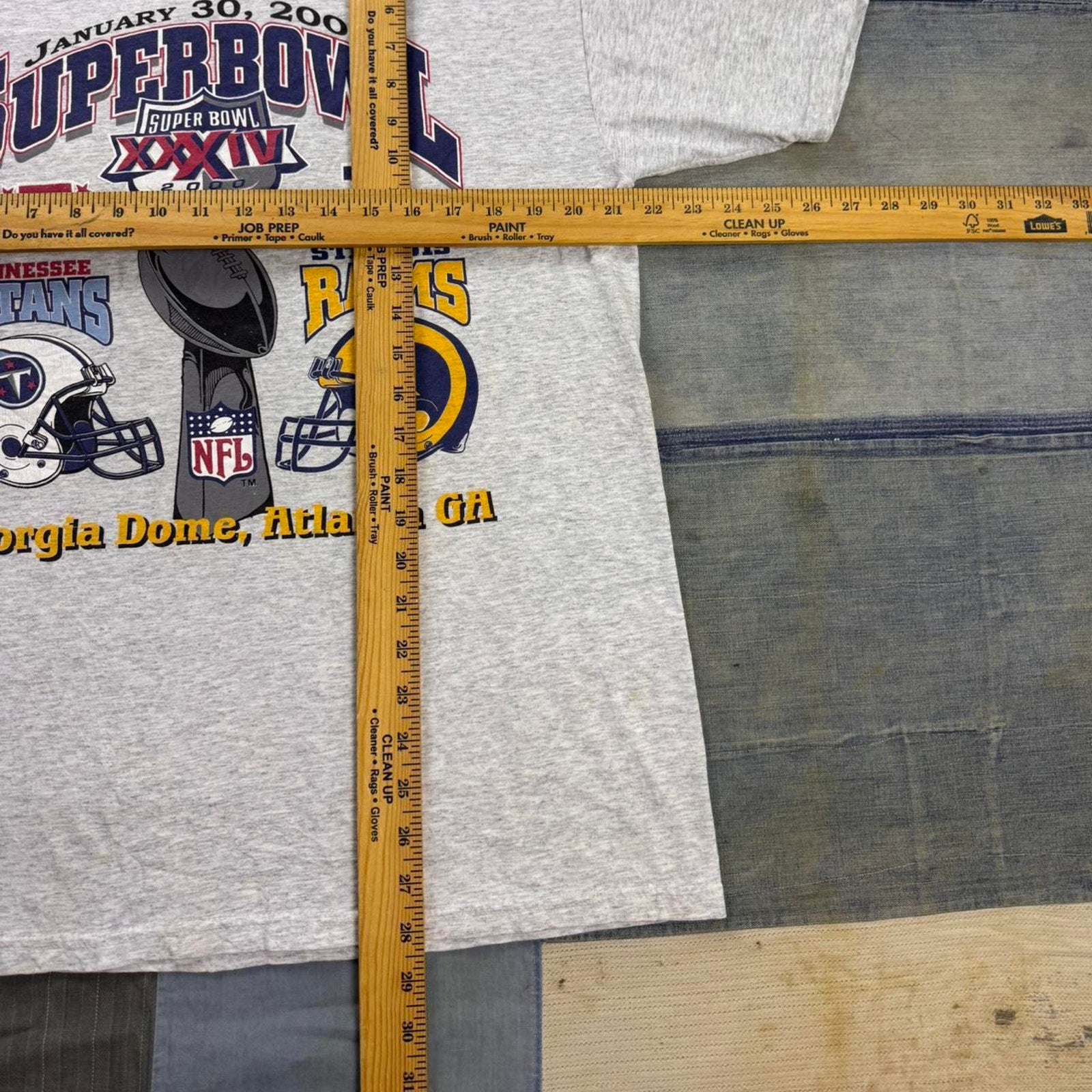 2000s NFL Super Bowl Tennessee Titans VS St.Louis Tee | Large