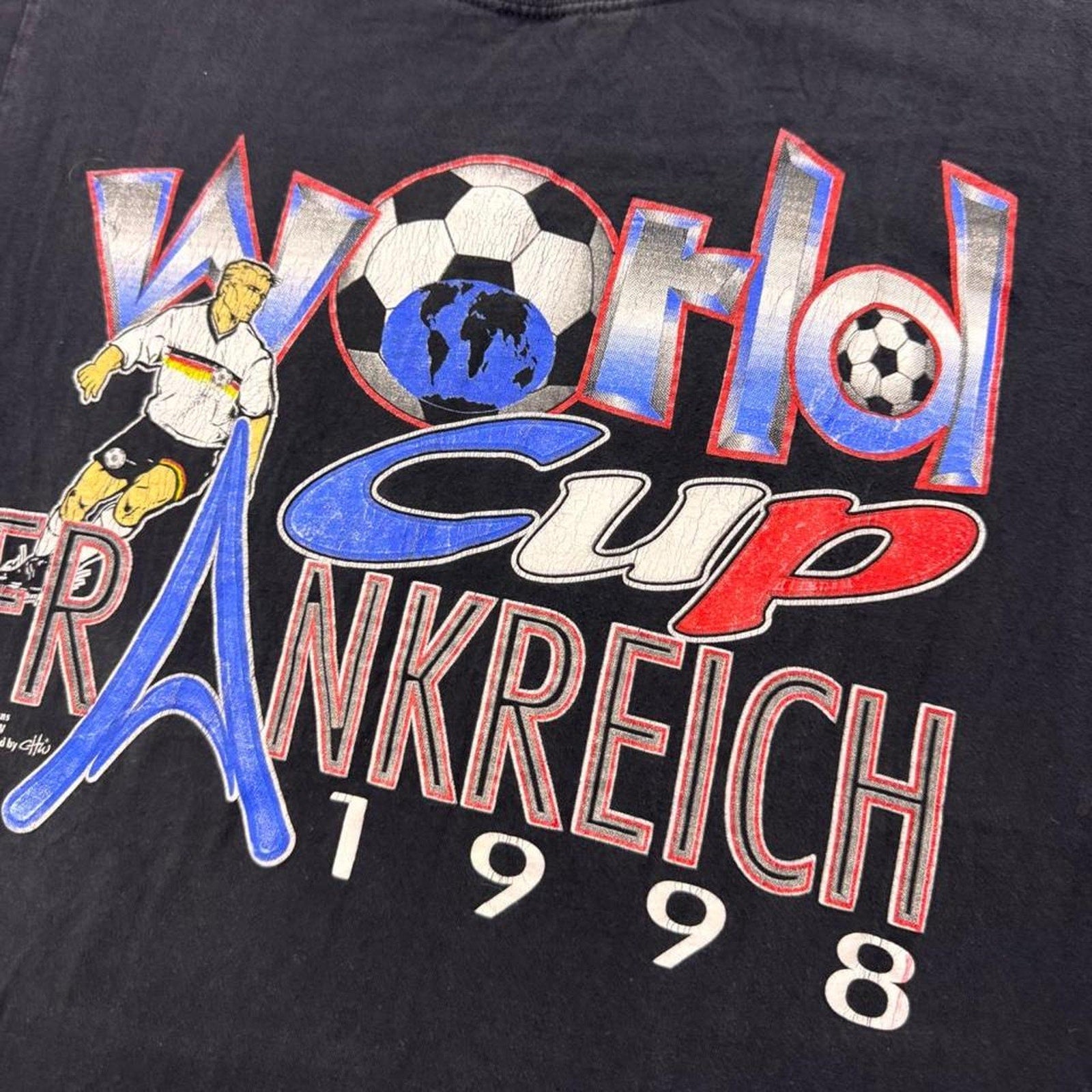 1998 World Cup Frankreich Soccer Tee | Youth Large