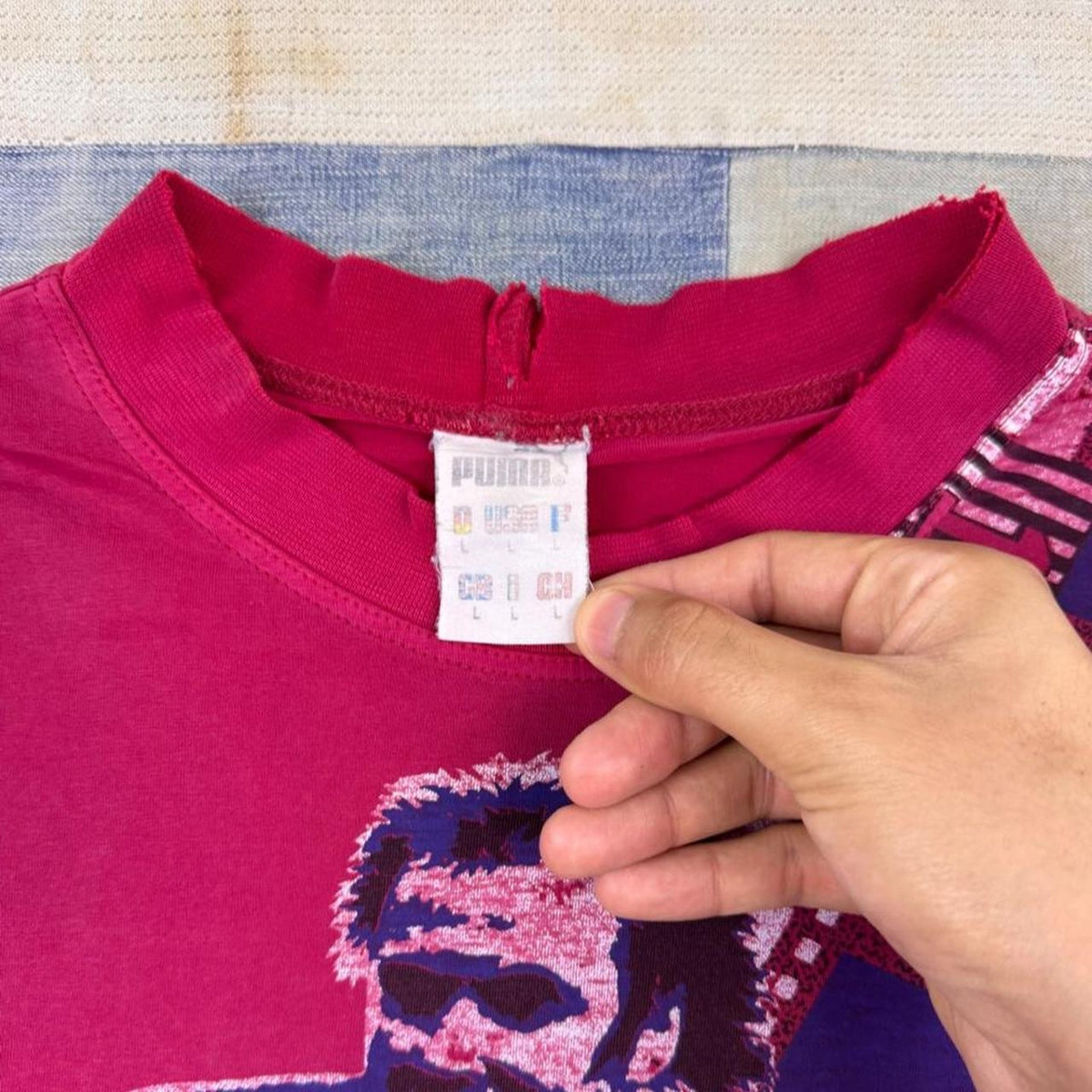 1980s Puma Street Soccer Graphic Tee | Large