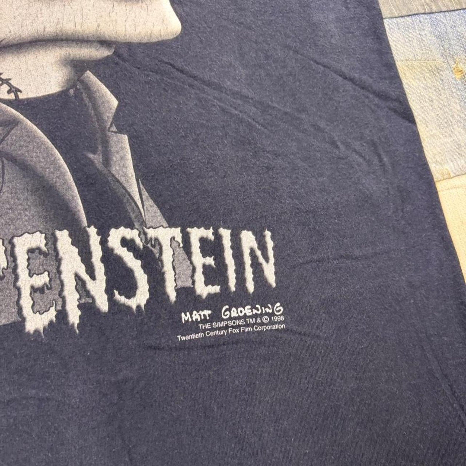 1998 The Simpsons Bartenstein Bart Frankenstein Tee | Medium