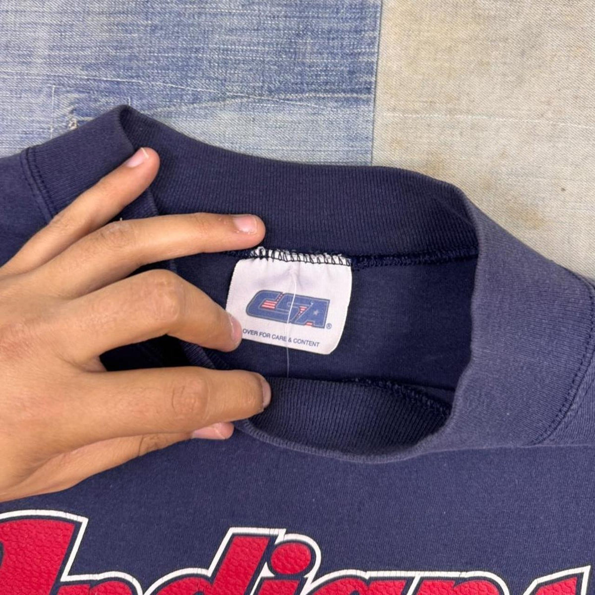 2001 Cleveland Indians Chief Wahoo MLB Long Sleeve Tee | Extra Large