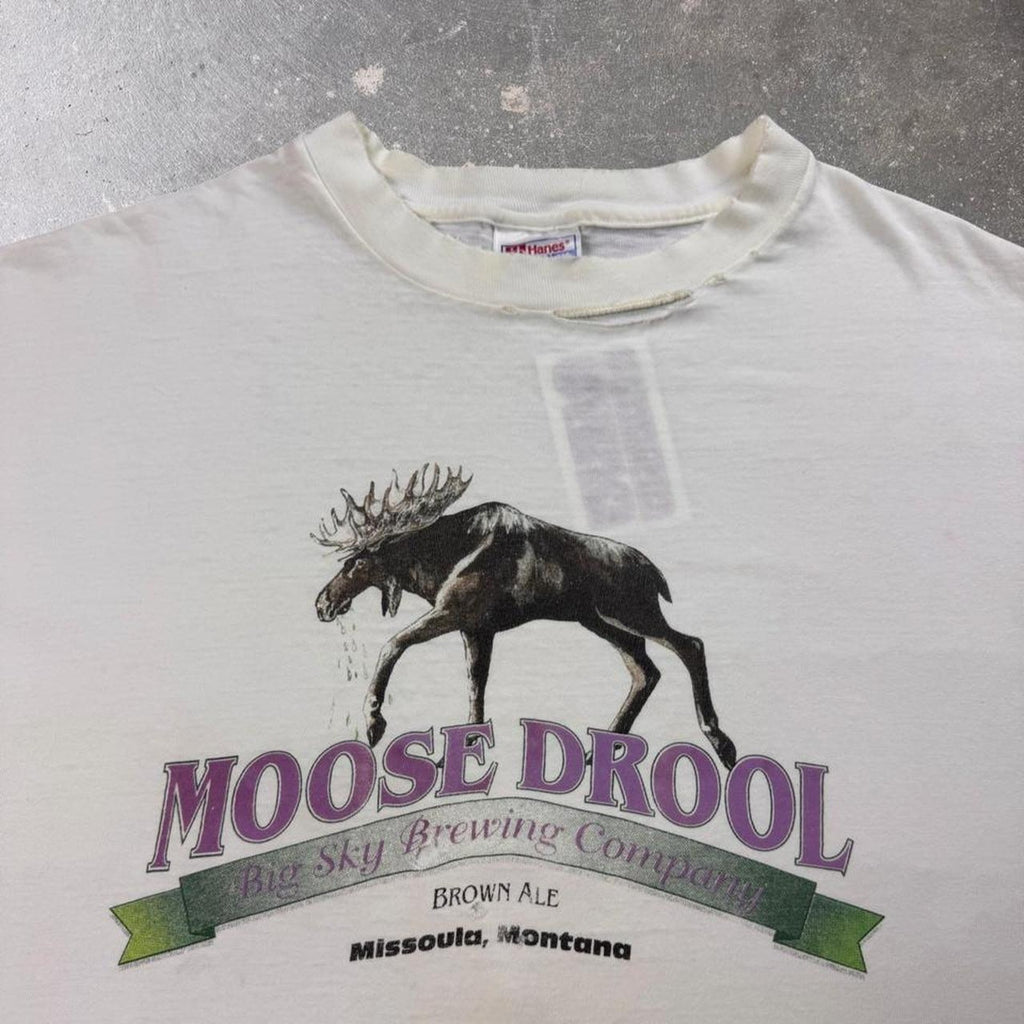 1990s Moose Drool Big Sky Brewing Company Beer Tee | XL